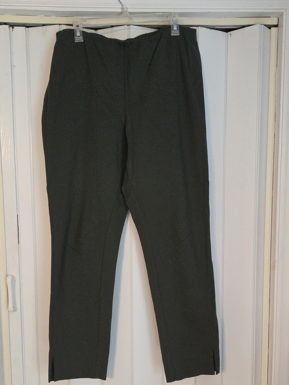 Ponte JJill Dark Green Cropped Ankle Pants